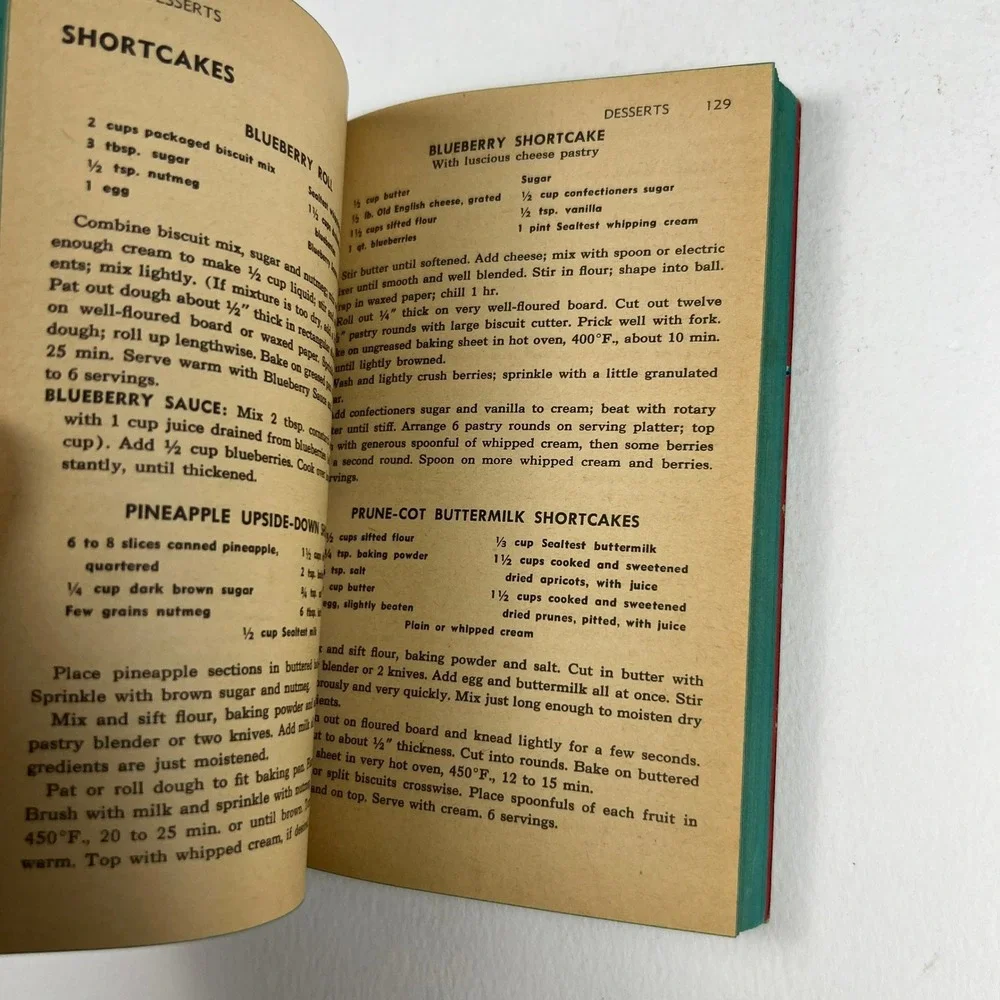 Sealtest 641 Tested Recipes Cookbook 1954 Red Yellow Vintage Mid Century Modern